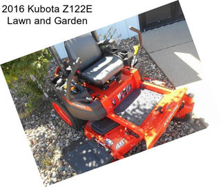 2016 Kubota Z122E Lawn and Garden