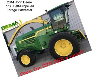 2014 John Deere 7780 Self-Propelled Forage Harvester