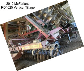 2010 McFarlane RD4025 Vertical Tillage