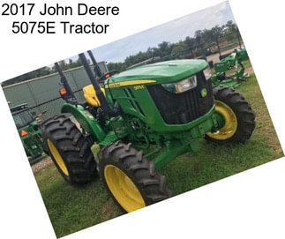 2017 John Deere 5075E Tractor