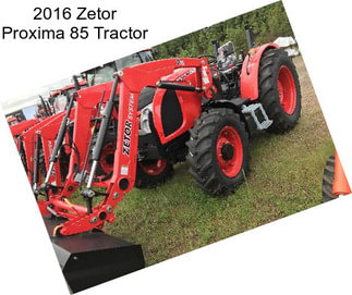 2016 Zetor Proxima 85 Tractor