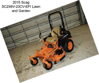 2015 Scag SCZ48V-23CV-EFI Lawn and Garden