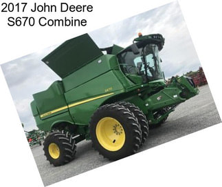 2017 John Deere S670 Combine