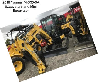 2018 Yanmar VIO35-6A Excavators and Mini Excavator