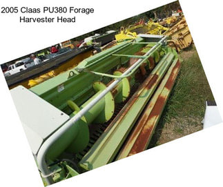 2005 Claas PU380 Forage Harvester Head