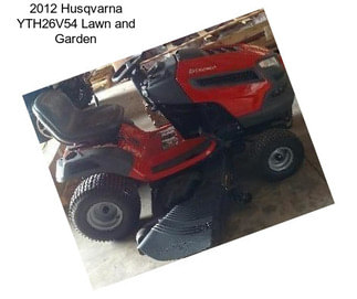 2012 Husqvarna YTH26V54 Lawn and Garden