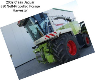 2002 Claas Jaguar 890 Self-Propelled Forage Harvester