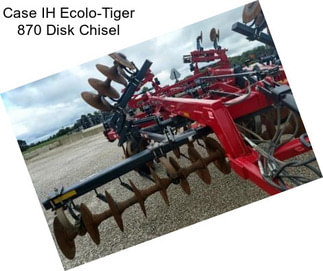 Case IH Ecolo-Tiger 870 Disk Chisel