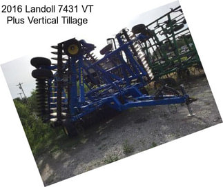 2016 Landoll 7431 VT Plus Vertical Tillage