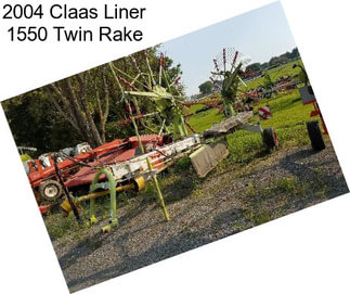 2004 Claas Liner 1550 Twin Rake