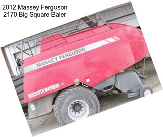 2012 Massey Ferguson 2170 Big Square Baler