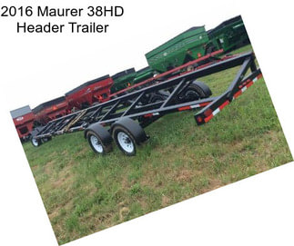 2016 Maurer 38HD Header Trailer