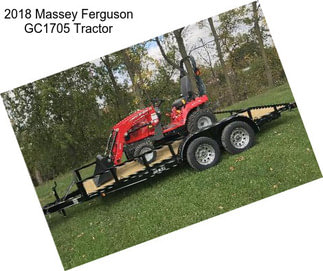 2018 Massey Ferguson GC1705 Tractor