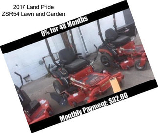 2017 Land Pride ZSR54 Lawn and Garden