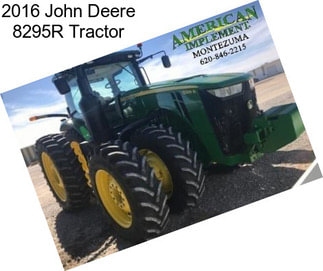 2016 John Deere 8295R Tractor