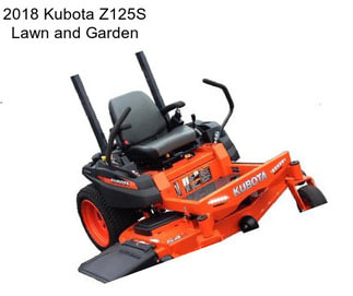 2018 Kubota Z125S Lawn and Garden