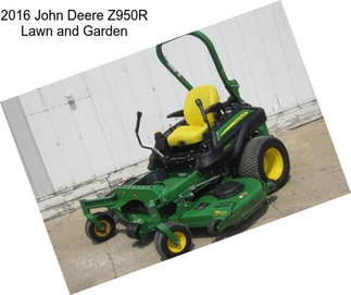 2016 John Deere Z950R Lawn and Garden