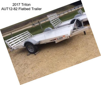 2017 Triton AUT12-82 Flatbed Trailer