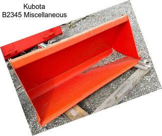 Kubota B2345 Miscellaneous