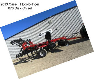 2013 Case IH Ecolo-Tiger 870 Disk Chisel