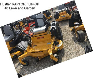 Hustler RAPTOR FLIP-UP 48 Lawn and Garden