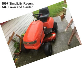 1997 Simplicity Regent 14G Lawn and Garden