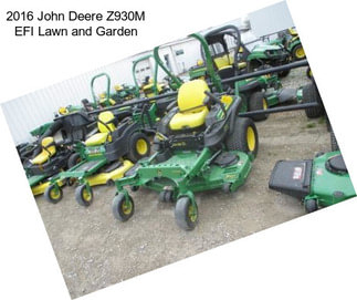 2016 John Deere Z930M EFI Lawn and Garden