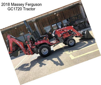 2018 Massey Ferguson GC1720 Tractor