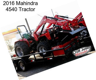 2016 Mahindra 4540 Tractor