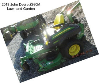 2013 John Deere Z930M Lawn and Garden