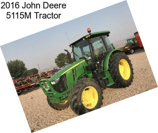 2016 John Deere 5115M Tractor