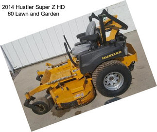 2014 Hustler Super Z HD 60 Lawn and Garden