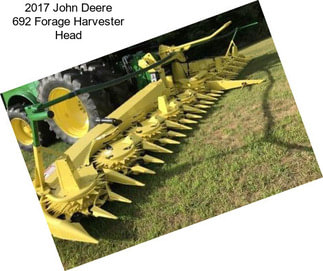 2017 John Deere 692 Forage Harvester Head