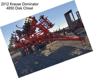 2012 Krause Dominator 4850 Disk Chisel