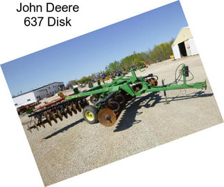 John Deere 637 Disk