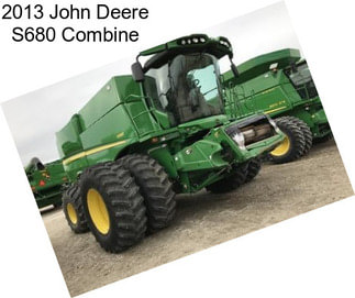 2013 John Deere S680 Combine