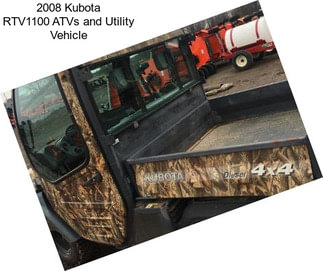 2008 Kubota RTV1100 ATVs and Utility Vehicle