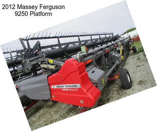 2012 Massey Ferguson 9250 Platform