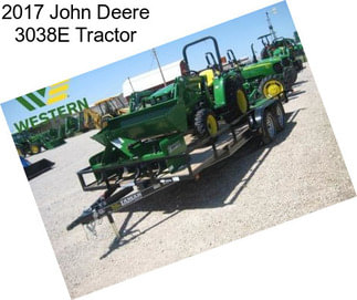 2017 John Deere 3038E Tractor