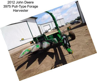 2012 John Deere 3975 Pull-Type Forage Harvester