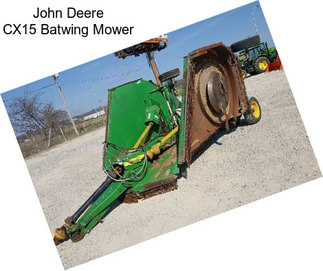 John Deere CX15 Batwing Mower