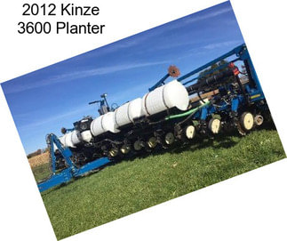 2012 Kinze 3600 Planter