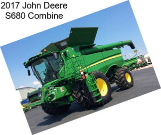 2017 John Deere S680 Combine