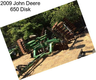 2009 John Deere 650 Disk