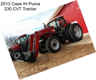 2013 Case IH Puma 230 CVT Tractor