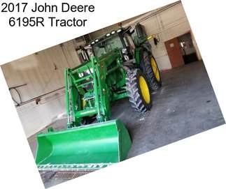 2017 John Deere 6195R Tractor