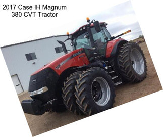 2017 Case IH Magnum 380 CVT Tractor