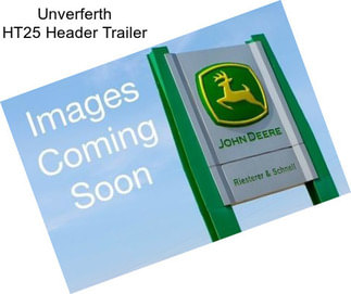 Unverferth HT25 Header Trailer