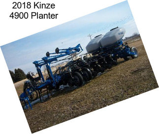 2018 Kinze 4900 Planter