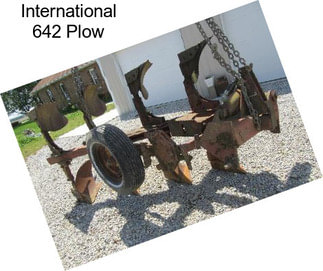 International 642 Plow